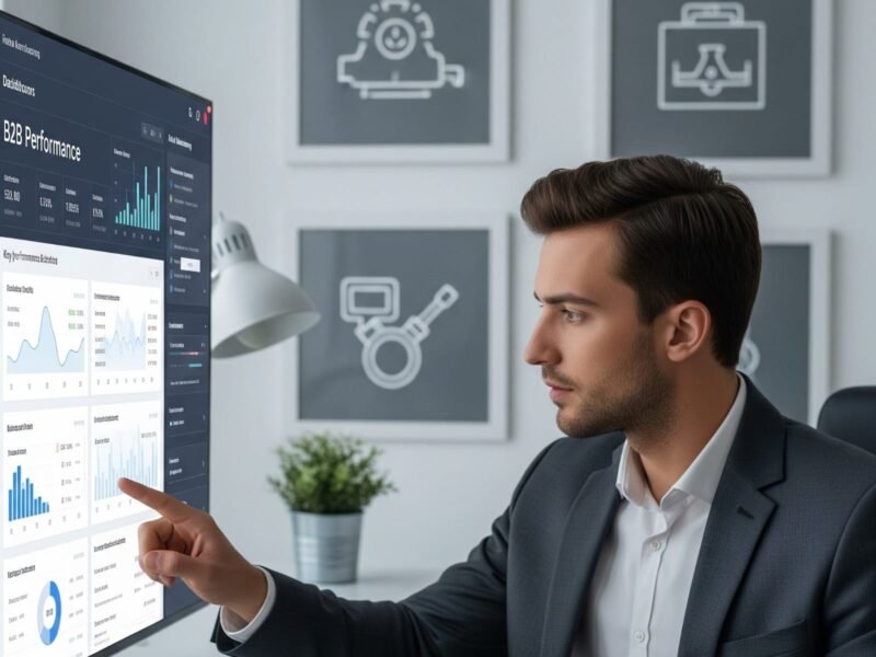 btob digital marketing strategy presentation showing lead generation and funnel optimization for business clients
